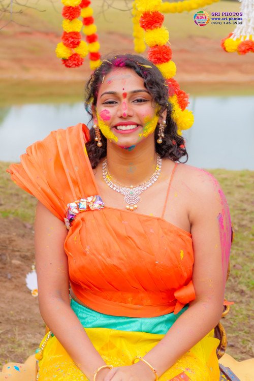 Bradley + Meghana Haldi Photo