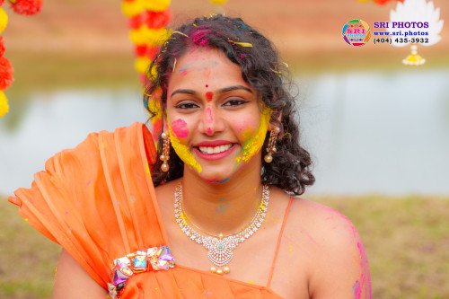 Bradley + Meghana Haldi Photo