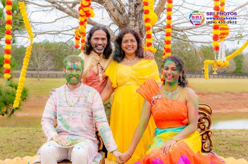 Bradley + Meghana Haldi Photo